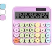 تصویر ماشین حساب فانتزی رنگی - سفید ELECTRONIC CALCULATOR