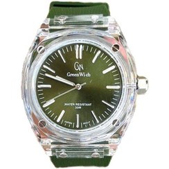 تصویر ساعت مچی گرینویچ مردانه قاب شفاف 