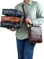 تصویر کیف چرمی اسپرت مدل رهام بزرگ 