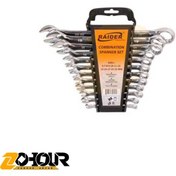 تصویر مجموعه آچار یکسر تخت و یکسر رینگی رایدر ۱۲ عددی 