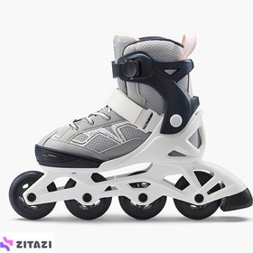 تصویر اسکیت کودکانه اکسیلو - دکتلون OXELO Kids Skates - Black / Gray - FIT3 