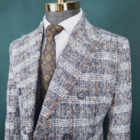 تصویر نیم پالتو پشمی دبل برست 