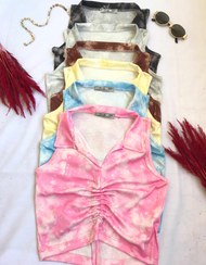 تصویر تاپ یقه شکاری با گت جلو - ۶ / قد ۴۲ / تا سایز ۴۲ 