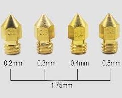 تصویر نازل اکسترودر MK8 پرینتر سه بعدی - سایزهای مختلف - 0.2 