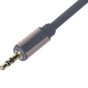 تصویر کابل 2 به 1 صدا 3.5 متری سومو مدل Somo SR5519 Somo Audio Cable SR5519