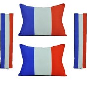 تصویر پشت گردنی قابل شستشو تام کلین طرح پرچم فرانسه به همراه کاور کمربند 
