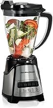 تصویر Hamilton Beach 1.4L Multibblend Blender با 12 کارکرد برای پوره ، یخ خرد ، لرز و اسموتی ، قطره قطره ای ضد قطره قطره ای از راه راه ، 350 وات ، 58151-SAU ، 2 سال ضمانت محدود Hamilton Beach 1.4L Multiblend Blender With 12 Functions For Puree, Crush Ice, Shakes &amp; Smoothies, Shatter-Proof Drip Freetritan Jar Stir Stick, 350 Watts, 58151-Sau, 2 Year Limited Warranty