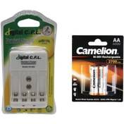 تصویر شارژر باتری سی اف ال مدل HA804 همراه باتری قلمی شارژی ۲۷۰۰mAh 