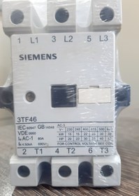 تصویر کنتاکتور 50 آمپر 22کیلو وات SIMENS زیمنس 3TF46 Contactor 50 amps 22 kilowatts Siemens 3tf46