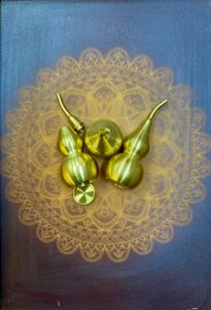 تصویر کدوی قلیانی برنجی هفت آلیاژ 10 سانت تکی 