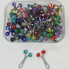 تصویر گیره استیل دوطرفه کهن-بسته 100 عددی-طرح 10 