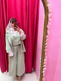 تصویر ست سه تیکه جلیقه و کت و شلوار زنانه 