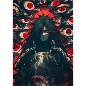 تصویر متال پوستر انیمه Naruto طرح شخصیت Madara کد N207 