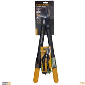 تصویر پک حرفه ای قیچی FISKARS فیسکارس مدل L74 و P26 