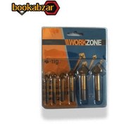 تصویر مته خزینه زاویه 90 درجه مجموعه 6 عددی برند WORKZONE 