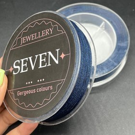 تصویر نخ دستبندی لمه دار سورمه ای 