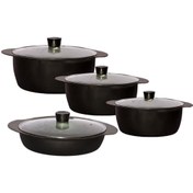 تصویر سرویس قابلمه برتون 8 پارچه مدل پروانه ای 