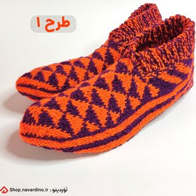 تصویر گیوه کاموایی دست بافت سایز ۳۷ 