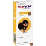 تصویر قرص ضد کک و کنه سگ نژاد مینیاتوری (4.5_ 2 KG) براوکتو ترکیه Bravecto Flea and Tick Chew Dogs Turkey (2 _4.5kg) 