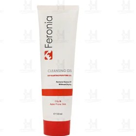 تصویر ژل شستشو صورت پوست چرب و آکنه ای فرونیا 150 میلی لیتر Feronia Cleansing Gel For Oily Acne Skin 150ml