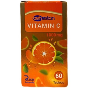 تصویر قرص ویتامین C 1000 میلی‌گرم بهستان 60 عددی Behestan Vitamin C 1000 mg Tablets 60 Count