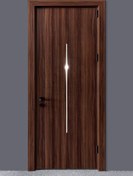 تصویر درب پلی وود شیشه خطی 103 