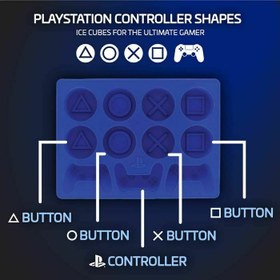 تصویر قالب یخ طرح PlayStation 