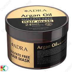 تصویر ماسک مو آدرا حاوی روغن آرگان حجم ۴۰۰ میلی لیتر فاقد سولفات 