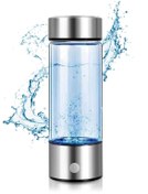 تصویر بطری تولید کننده آب هیدروژن قابل حمل با فناوری SPE و PEM، یونیزر قلیایی قابل شارژ USB برند solarae Portable Hydrogen Water Generator Bottle with SPE and PEM Technology, USB Rechargeable Alkaline Ionizer for Healthier Hydrogen-R