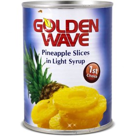 تصویر کمپوت اناناس Golden wave حجم 565 گرم ساخت تایلند 