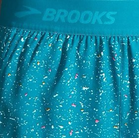 تصویر شورت ورزشی زنانه بروکس"Brooks chaser 3 سبز طرح دار 