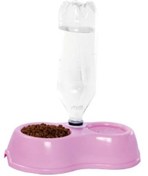 تصویر ظرف آب و غذا بطری خور دوقلو مدل بلفی Belfi Bowls for Dogs & Cats