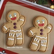 تصویر مهر و کاتر آدمک زنجبیلی ۲۰ سانت 