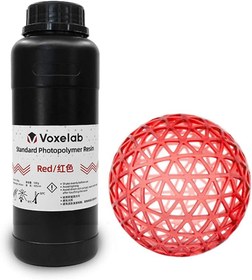 تصویر رزین رنگ قرمز 500 گرمی VOXELAB 3D Printer Resin - ارسال 20 روز کاری 