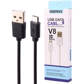 تصویر کابل میکرو یو اس بی فست شارژ Remax V8-04 1m REMAX V8 04 1M MICROUSB CABLE