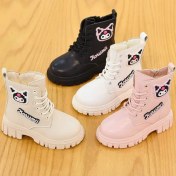 تصویر بوت نیم ساق دخترانه کرومی سایز ۲۵ زیپی 