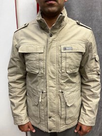 تصویر کاپشن کتان مردانه آمریکایی مدل 11919 سایز L و ۳ رنگ کلاسیک 