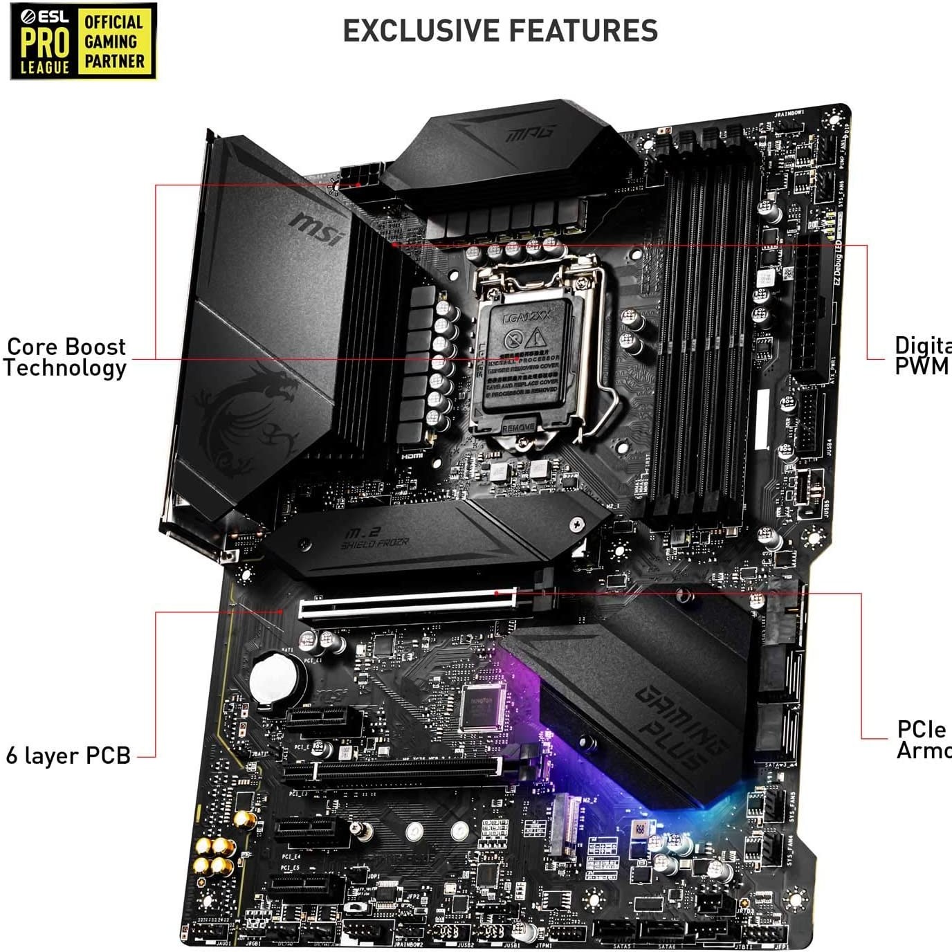 خرید و قیمت مادربرد ام اس آی مدل MPG Z490 GAMING PLUS سوکت 1200 | ترب