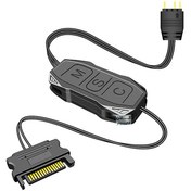 تصویر کنترلر SATA ARGB فن و نورپردازی داخل کیس 