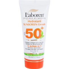 تصویر ضد آفتاب SPF50 پوست چرب بی رنگ حجم 50 لابورن - امکان خرید ارزانتر 