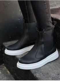 تصویر بوت پوتین مردانه KB 0992 سیاه پوست و سفید مردان BOA 