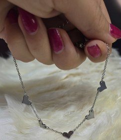 تصویر پابند استیل قلبی کد 6025 