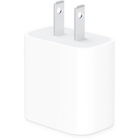 تصویر آداپتور شارژر 20 وات اپل-آیفون Type-C پک دار 2 پین Apple 20W USB-C Power Adapter (اورجینال-اصلی) 