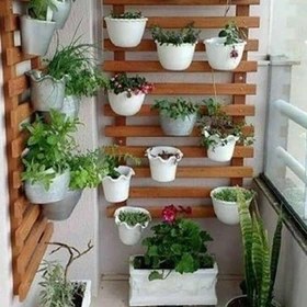 تصویر استند دیواری چوبی 