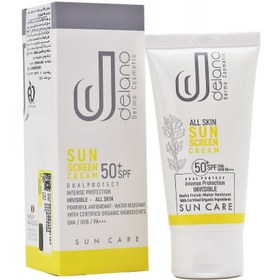 تصویر کرم ضد آفتاب ساده با delano SPF 50+ 50ML 