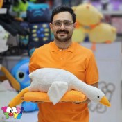 تصویر عروسک پتو بالشتی غاز خوابیده 