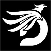 تصویر شابلون باتیس آرت طرح حرف D کد 813 