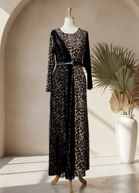 تصویر ماکسی پلنگی آیوا سایز ۴۴ تا ۵۰ 