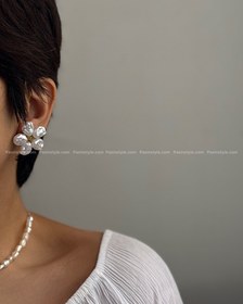 تصویر گوشواره شکوفه گل کد۰۰۳۱۶ 