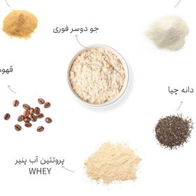 تصویر اوتمیل با پروتئین و چیا (طعم کاپوچینو) چاربان Chaarbaan protein and chia cappuccino oatmeal